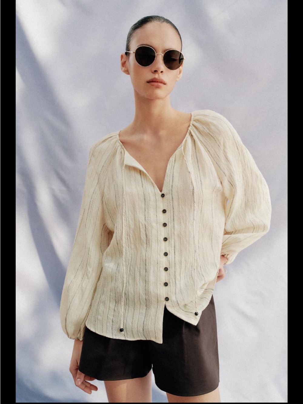 Zara Stripped Blouse NWT